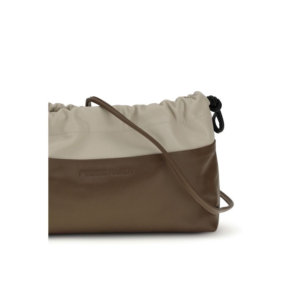 Pierre Hardy Brown Calf Leather Bos Taurus Shoulder Bag