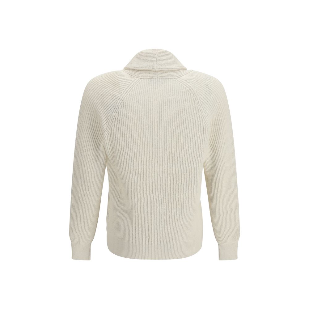 Brunello Cucinelli Beige Cotton Cardigan