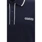 Gucci Blue Cotton Polo Shirt