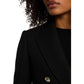 Morgan De Toi Black Polyester Coat