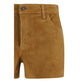 7FOR Beige Camel Hair  Bermuda Shorts