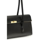 Dolce & Gabbana Black Calf Leather Bos Taurus Shoulder Bag