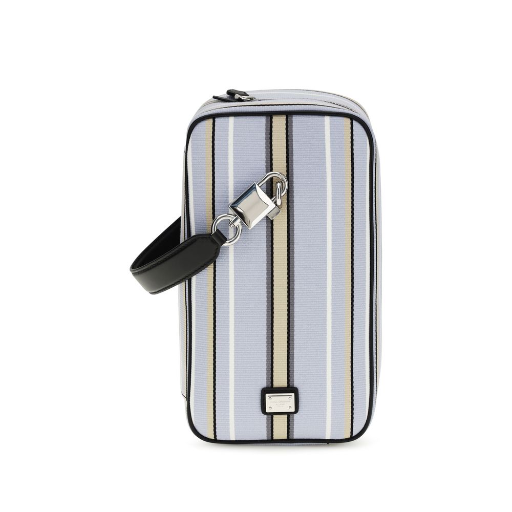 Dolce & Gabbana Blue Cotton Handbag