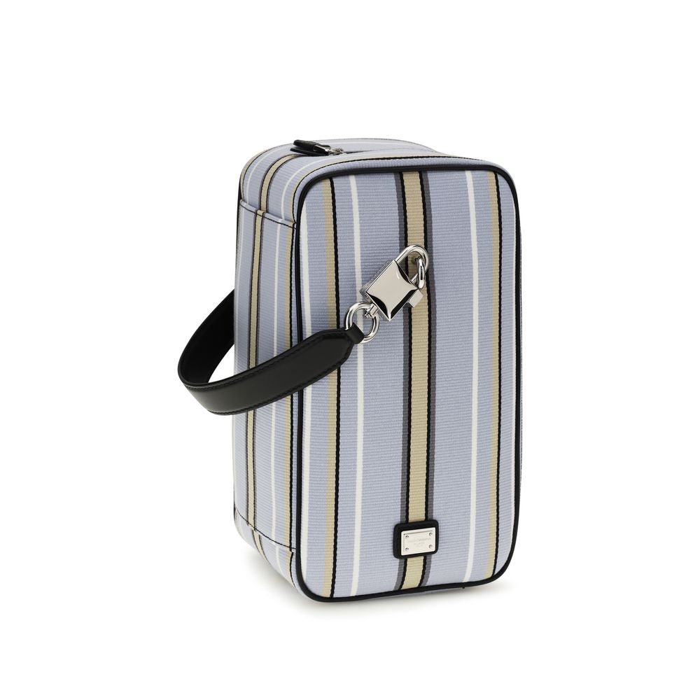 Dolce & Gabbana Blue Cotton Handbag