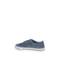 Dolce & Gabbana Blue Linen Low Top Sneakers