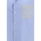 Marni Blue Cotton Pattern Shirt
