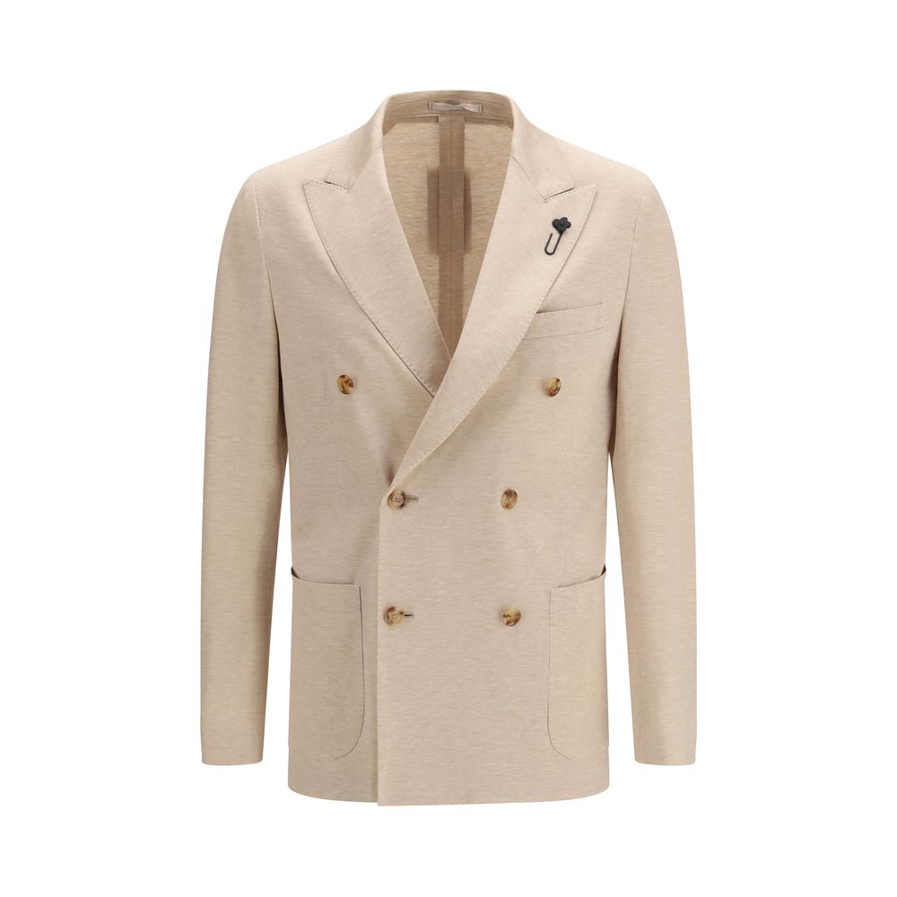 Lardini Beige Cotton Blazer