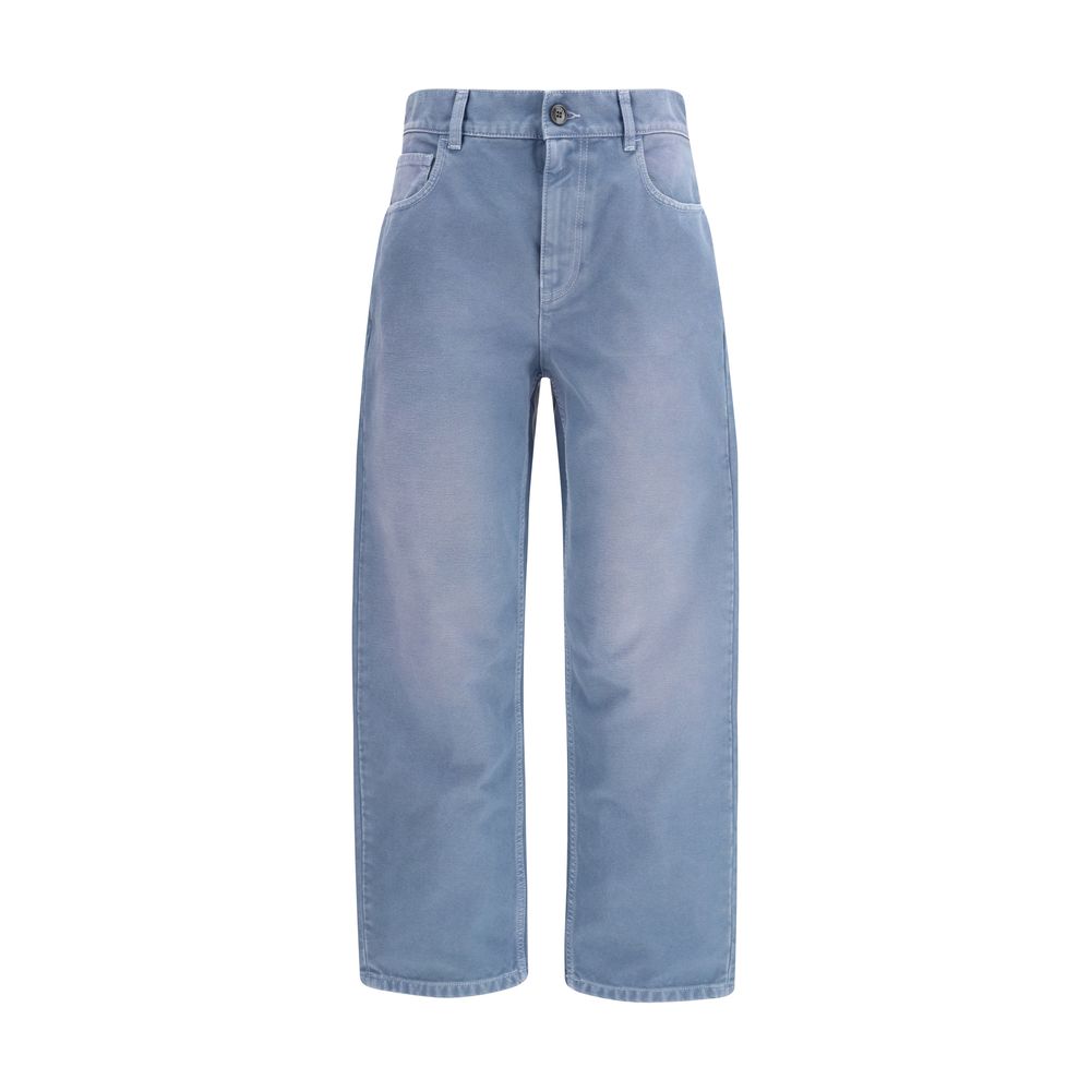 Marni Blue Cotton Relaxed Fit Jeans