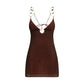 Oséree Brown Polyamide Casual Dress
