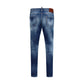 Dsquared² Blue Cotton Slim Fit Jeans