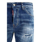 Dsquared² Blue Cotton Slim Fit Jeans