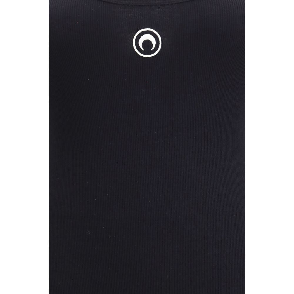 Marine Serre Black Cotton Jumpsuit