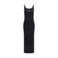Marine Serre Black Cotton Casual Dress