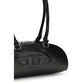 Diesel Black Calf Leather Bos Taurus Shoulder Bag