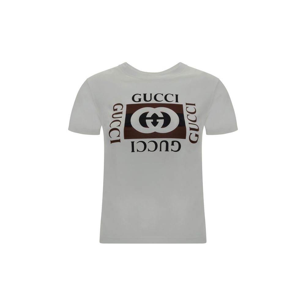 Gucci White Cotton T-Shirt