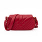 Versace Red Leather Quilted Shoulder Strap Bag