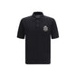 Dolce & Gabbana Black Cotton Polo Shirt