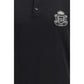 Dolce & Gabbana Black Cotton Polo Shirt