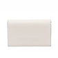 Jimmy Choo White Avenue Leather Shoulder Strap Bag