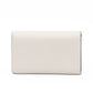 Jimmy Choo White Avenue Leather Shoulder Strap Bag