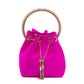 Jimmy Choo Fuchsia Bon Bon Satin Bucket