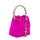 Jimmy Choo Fuchsia Bon Bon Satin Bucket