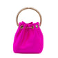 Jimmy Choo Fuchsia Bon Bon Satin Bucket