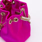 Jimmy Choo Fuchsia Bon Bon Satin Bucket
