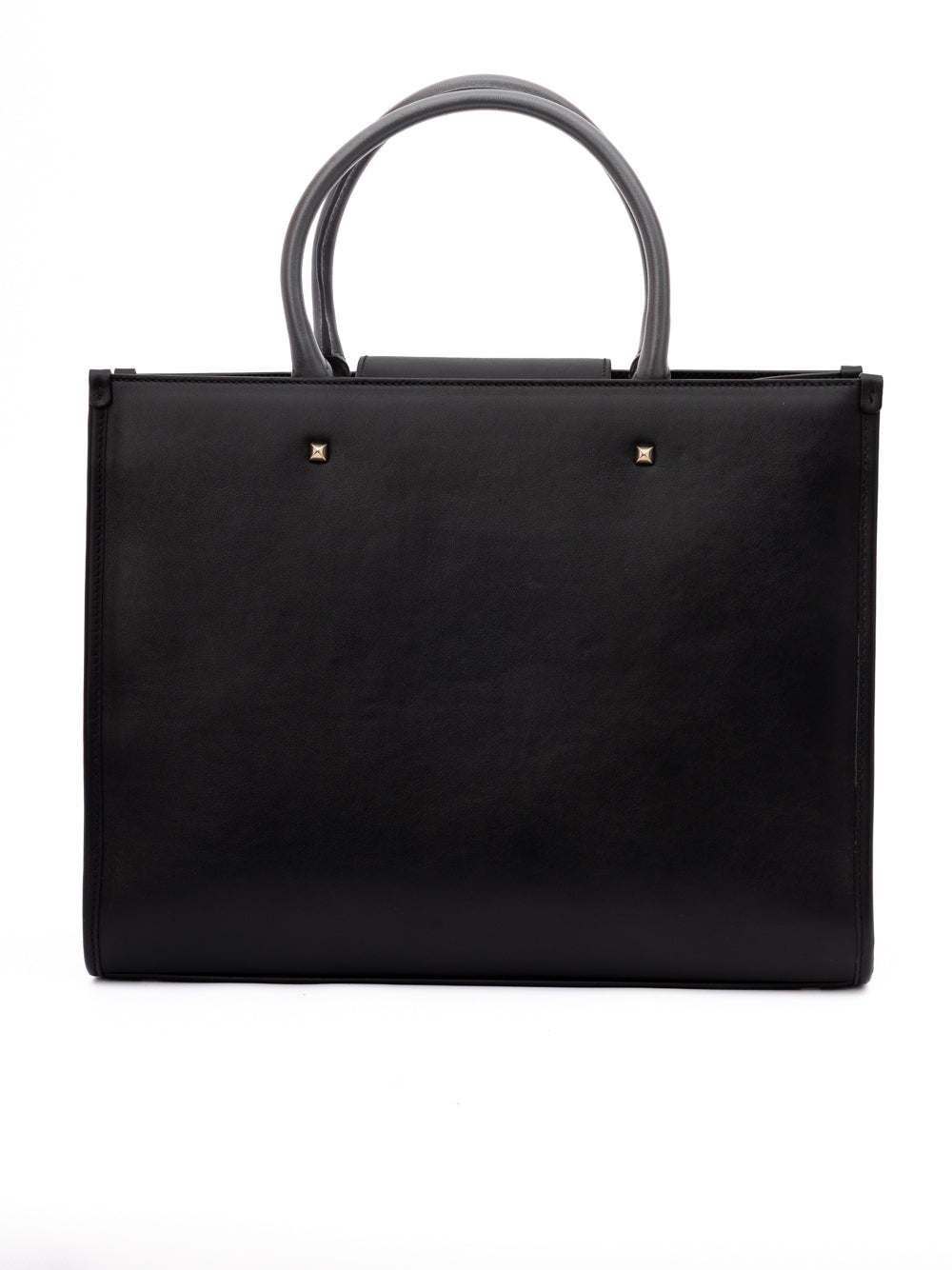 Jimmy Choo Black Avenue S Tote Leather Handbag