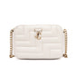 Jimmy Choo White Leather Avenue Camera Crossbody Bag
