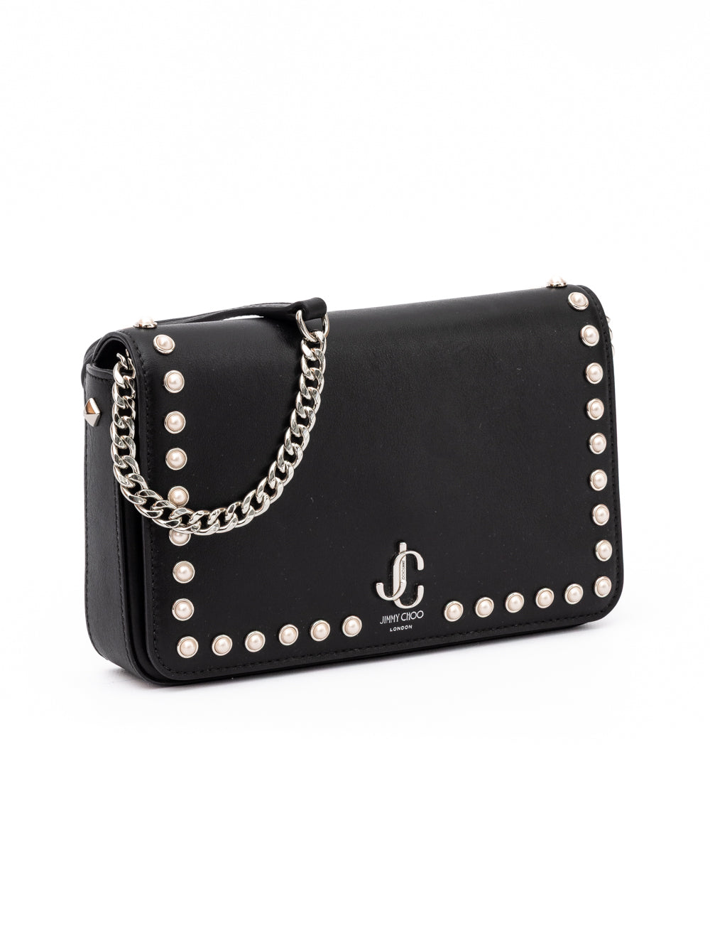 Jimmy Choo Black Leather Crossbody Bag