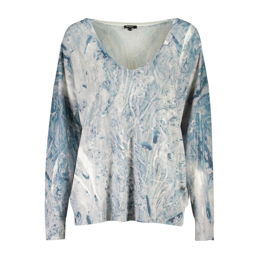 Desigual Blue Viscose Sweatshirt