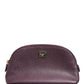 Dolce & Gabbana Dark Purple Leather DG Logo Zip Around Hand Purse Wallet