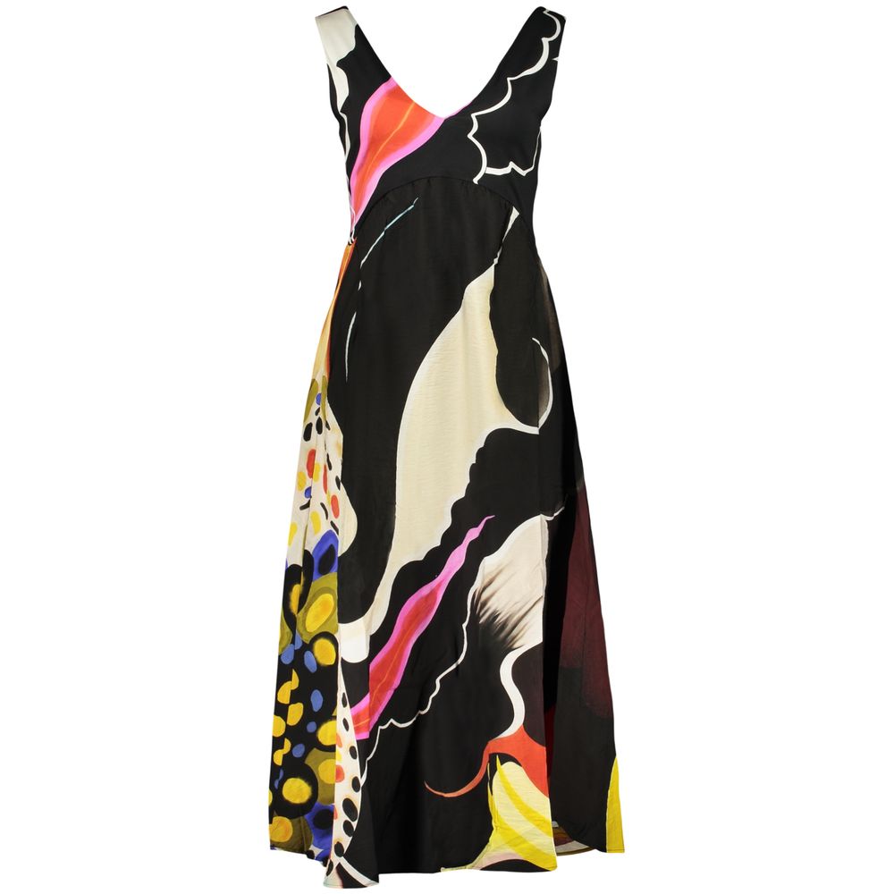Desigual Black Viscose Women's Dress