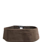 Dolce & Gabbana Brown Viscose Wide Belt Waist Cummerband Men