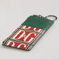 Dolce & Gabbana Green Calf Leather Logo Print Monogram Card Holder Wallet