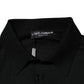 Dolce & Gabbana Black Crest Long Sleeve Men Pullover Sweater
