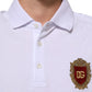 Dolce & Gabbana White Cotton Crest Embroidery Polo  T-shirt