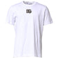 Dolce & Gabbana White Cotton DG Logo Embroidery Men  T-shirt