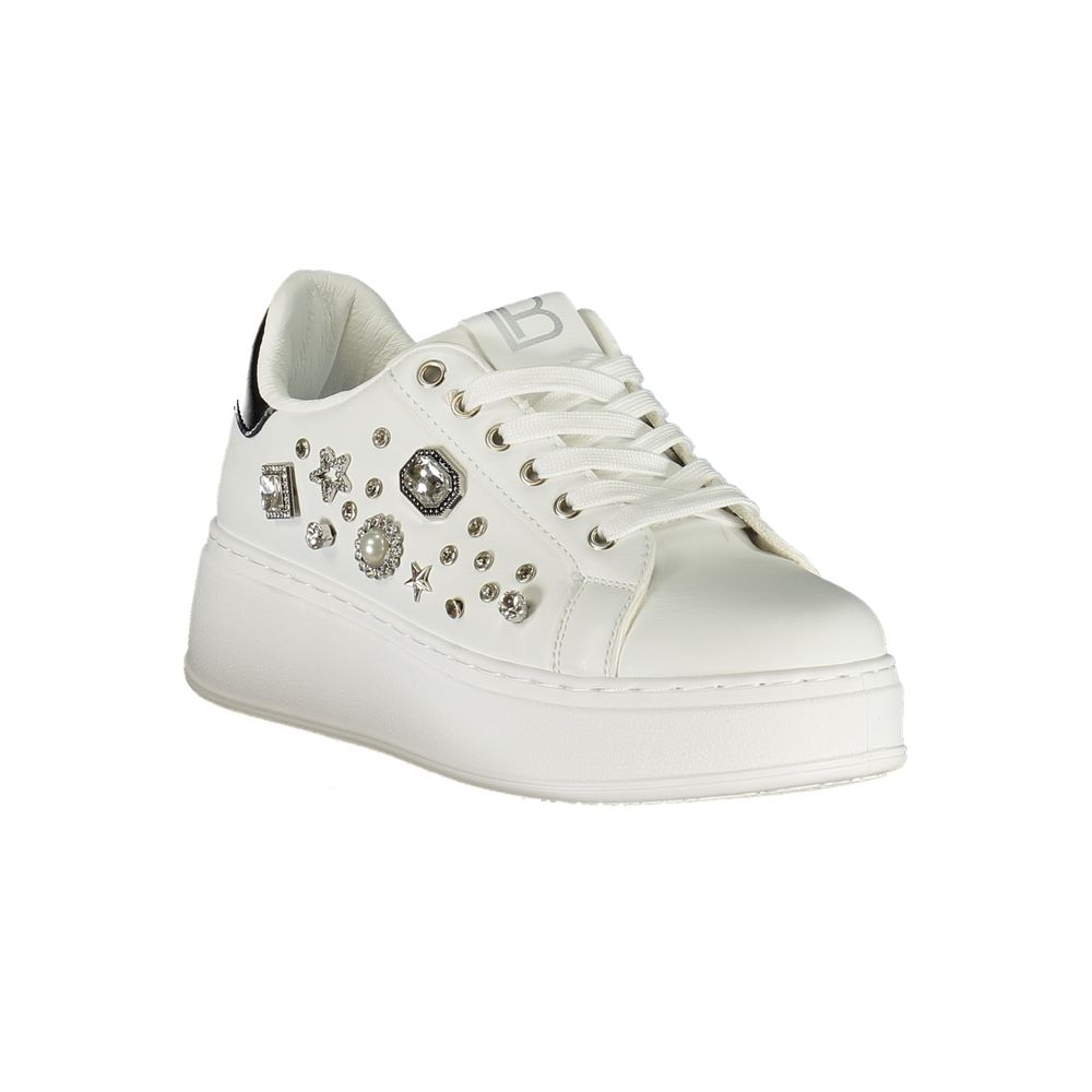 Laura Biagiotti White Polyurethane Women Sneaker