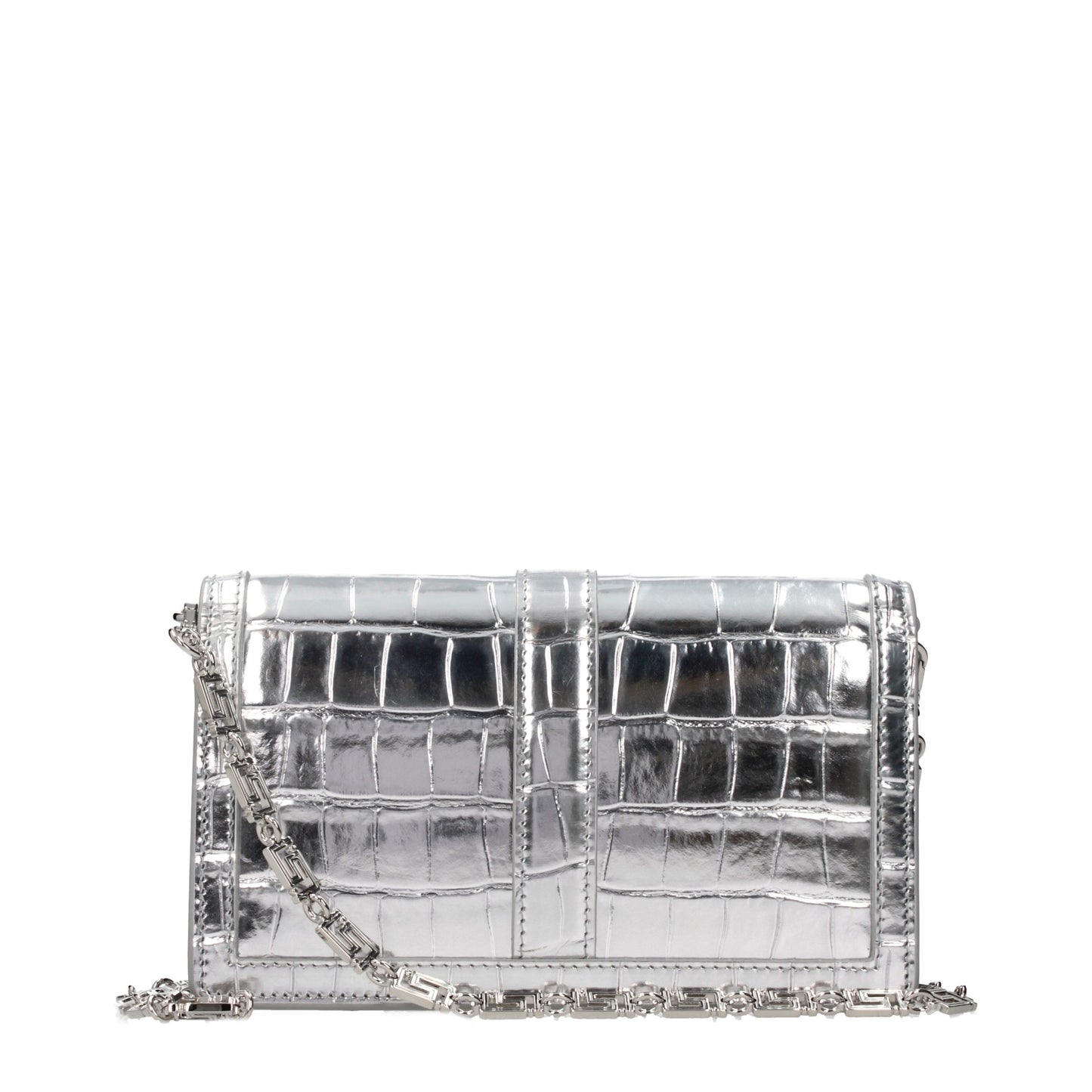 Versace Gray Leather Crossbody Bag