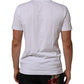 Dolce & Gabbana White Cotton DG Love Patch Crew Neck T-shirt
