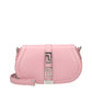 Versace Pink Leather Shoulder Bag