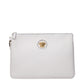 Versace White Leather Clutch Bag