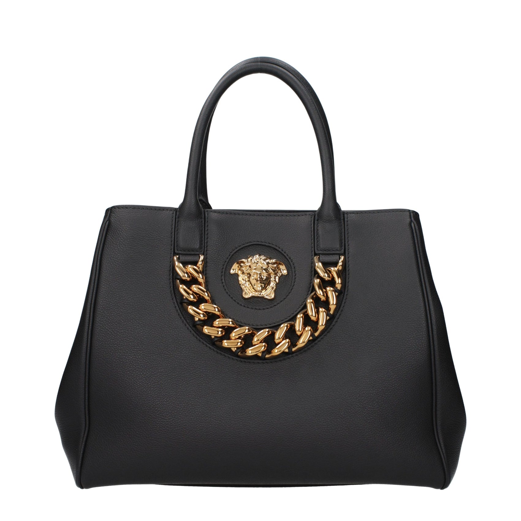 Versace Black Leather Handbag