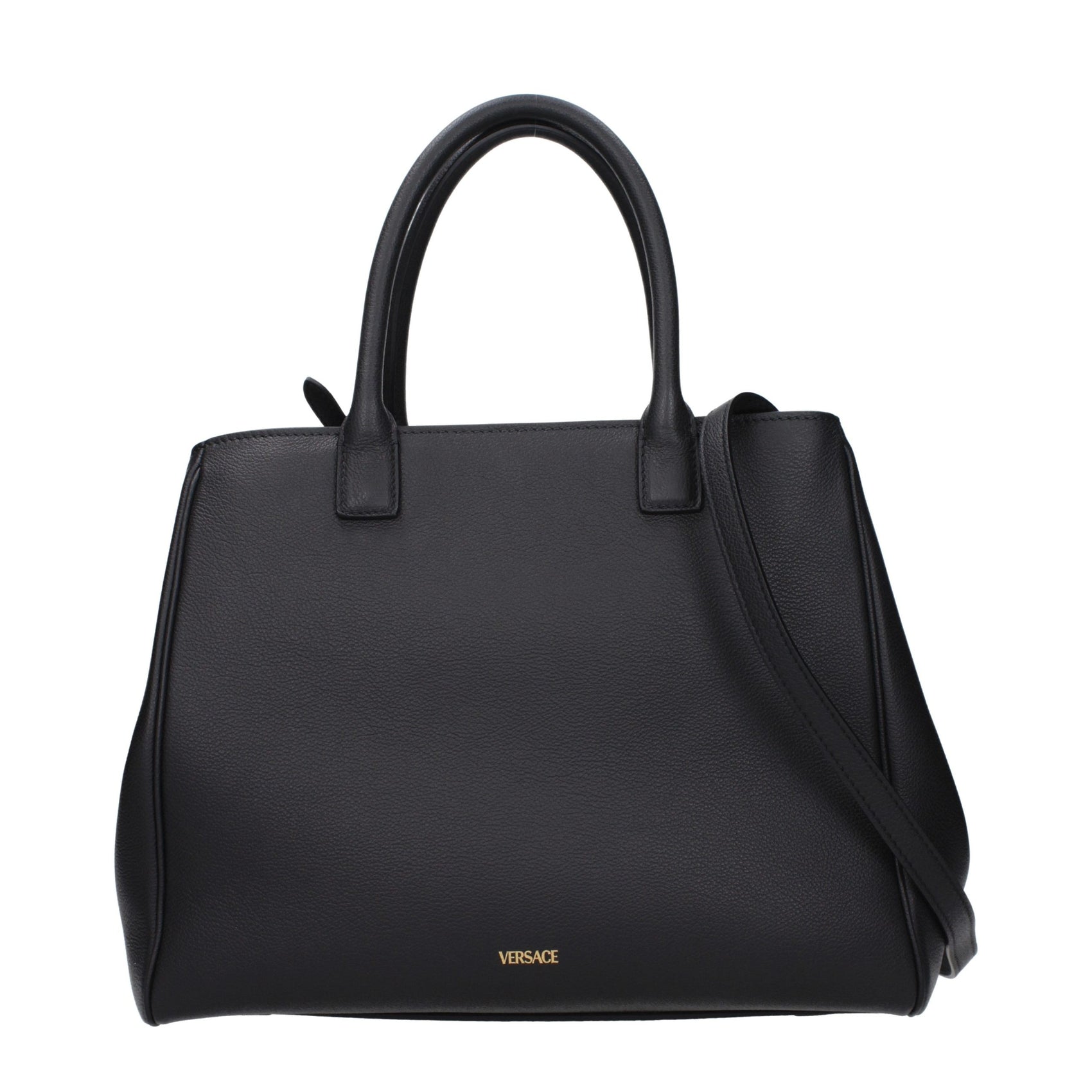 Versace Black Leather Handbag