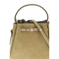 Tory Burch Beige Calf Leather Bos Taurus Backet Bag