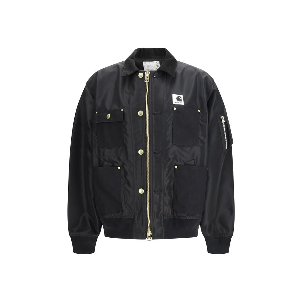 Sacai Black Cotton Bomber