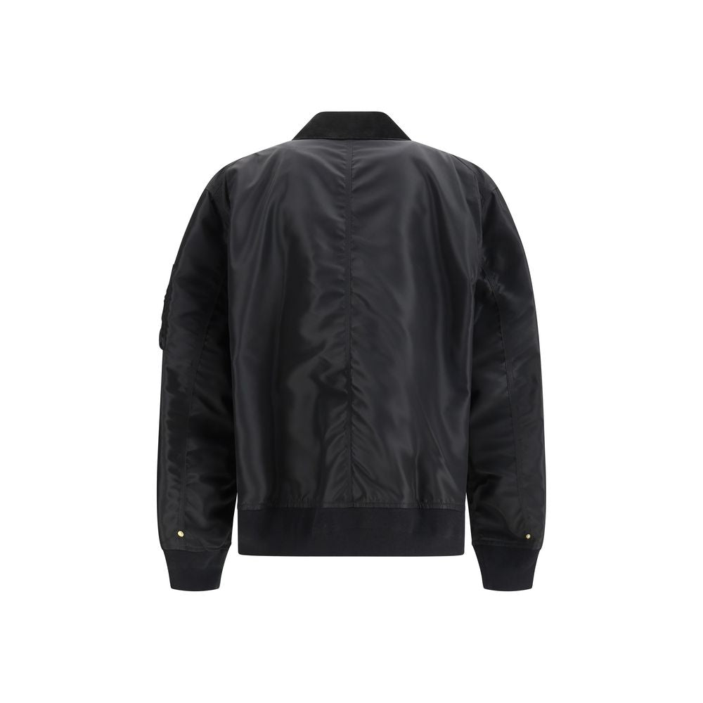 Sacai Black Cotton Bomber