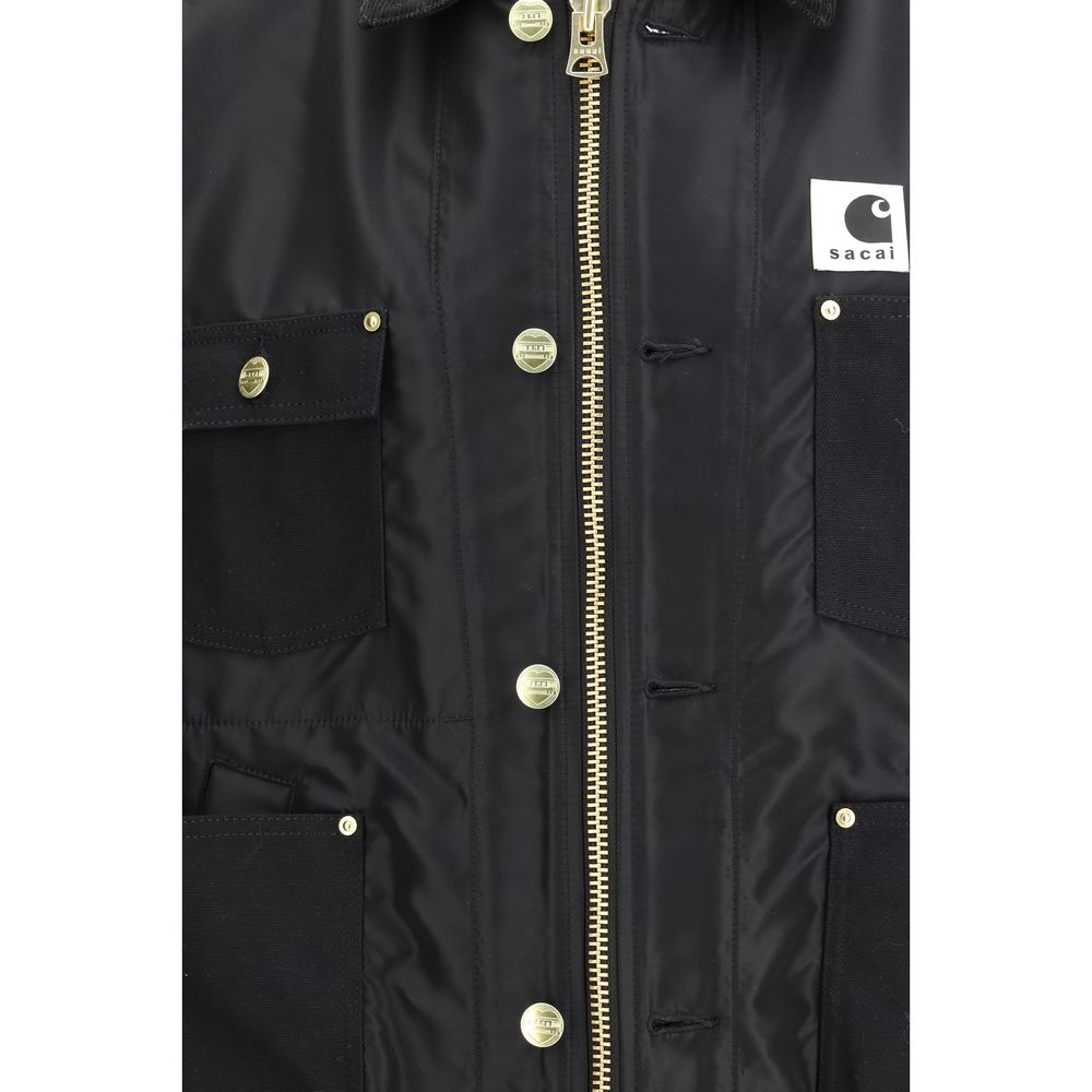 Sacai Black Cotton Bomber